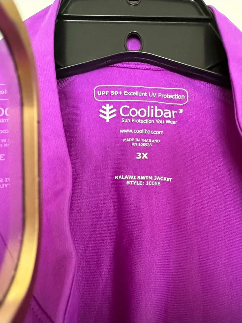 Coolibar Purple Malawi Swim Jacket - Picture 2 of 4